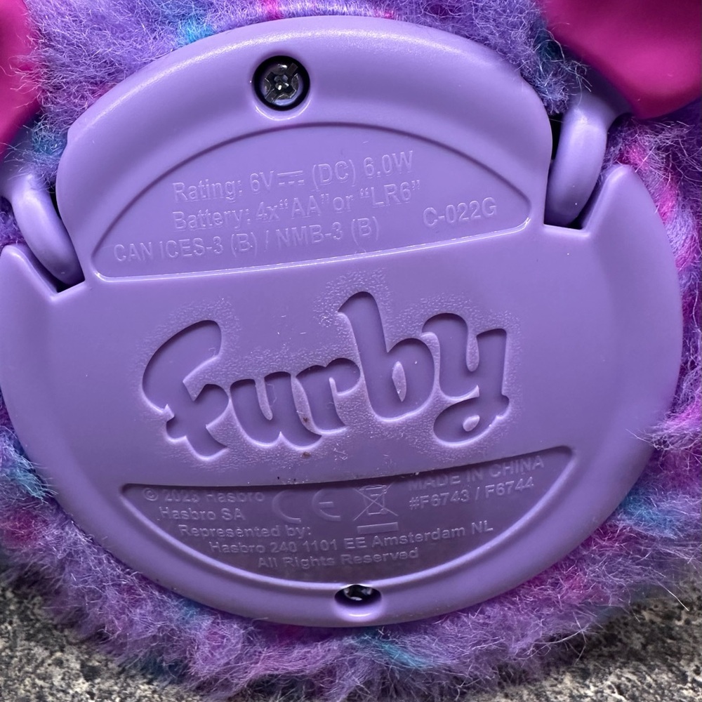 Two Hasbro Furby Plush Talking Toys Purple Tie Dye Tested - Picture 5 of 5